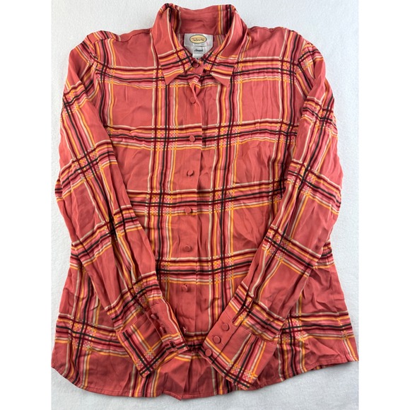 Talbots Women's Plaid Button Down Long Sleeve Stretch Shirt - Size 6 - Picture 1 of 10